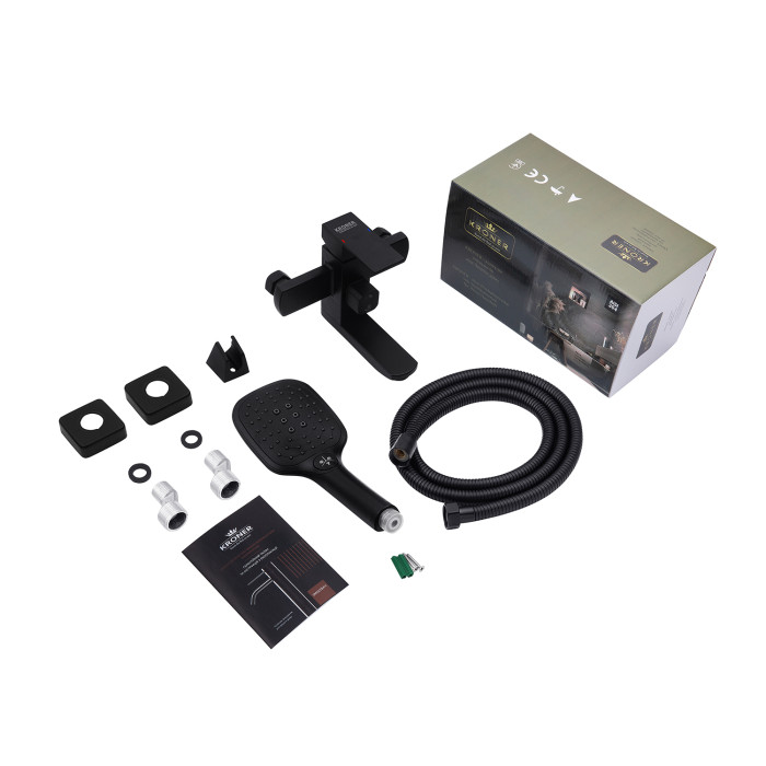 Змішувач для ванни Kroner KRP Edelstahl Kubus - SCH060